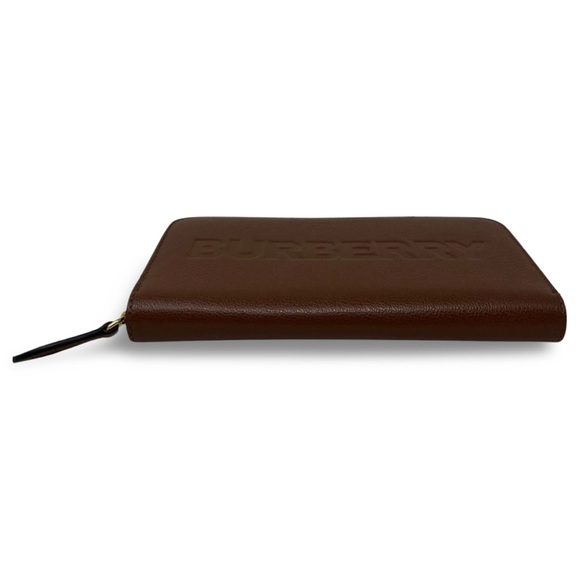 Burberry Elmore Tan Leather Zip Around Long Wallet New With Tag and Dustbag - Picture 4 of 6